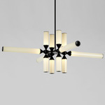 Castle Chandelier - Black / Cream