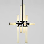 Castle 12-04 Pendant - Black / Cream