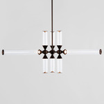 Castle Chandelier - Bronze / Clear