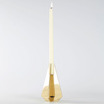 Cross Candle Holder - Polished Brass