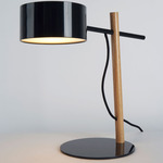 Excel Desk Lamp - Oak / Black