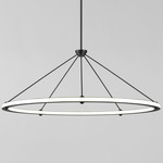 Halo Circle Pendant - Blackened Steel