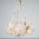 Knotty Bubbles Chandelier - Natural / Opal