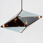 Maxhedron Horizontal Pendant - Oil Rubbed Bronze / Transparent Mirror