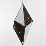 Maxhedron Vertical Pendant - Oil Rubbed Bronze / Transparent Mirror