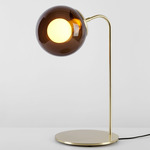 Modo Desk Lamp - Brushed Brass / Smoke