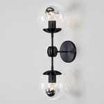 Modo Wall Sconce - Black / Clear