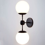 Modo Wall Sconce - Black / Cream