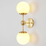 Modo Wall Sconce - Brushed Brass / Cream
