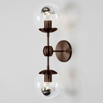 Modo Wall Sconce - Bronze / Clear
