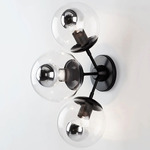 Modo Wall Sconce - Black / Clear