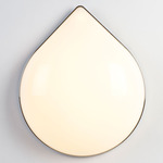 Odds & Ends Teardrop Wall Sconce - Polished Nickel / White