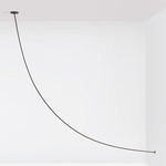 Pole Ceiling to Wall Light - Black