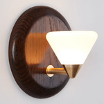 Apollo Wall Sconce - Oxidized Oak / White