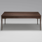 The Cain Coffee Table - Black Walnut / Brass