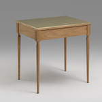 The Cain Side Table - Polished Brass / White Oak