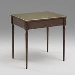 The Cain Side Table - Polished Brass / Black Walnut