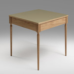 The Cain Side Table - Polished Brass / White Oak