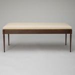 The Judy Bench - Black Walnut / Tan Leather