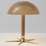 The Laddi Table Lamp - White Oak / Cased Smoke