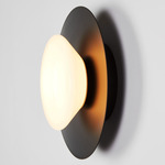 Bell Wall Sconce - Blackened Brass / Opal