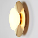 Bell Wall Sconce - Unlacquered Brass / Opal