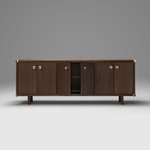 Lafayette Credenza - Black Walnut / Brass