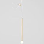 Strike Pendant - Brushed Brass