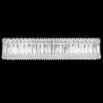 Quantum Bathroom Vanity Light - Polished Stainless Steel / Optic Crystal