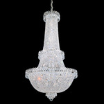 Camelot Duo Chandelier - Polished Silver / Optic Crystal