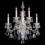 La Scala Grand Wall Sconce - Antique Silver  / Heritage Crystal