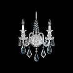 Hamilton Wall Sconce - Polished Silver / Heritage Crystal
