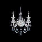 Hamilton Wall Sconce - Polished Silver / Heritage Crystal