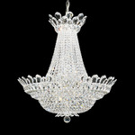 Trilliane Grand Chandelier - Polished Stainless Steel / Heritage Crystal