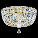 Petit Crystal Deluxe Ceiling Flush Light - Aurelia / Optic Crystal