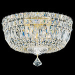 Petit Crystal Deluxe Ceiling Flush Light - Aurelia / Radiance Crystal