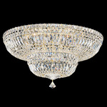 Petit Crystal Deluxe Double Ceiling Flush Light - Aurelia / Radiance Crystal