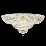 Petit Crystal Deluxe Triple Ceiling Flush Light - Aurelia / Heritage Crystal