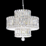 Plaza Tier Chandelier - Stainless Steel / Optic Crystal