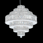 Plaza Tier Chandelier - Stainless Steel / Optic Crystal