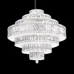 Plaza Tier Chandelier - Stainless Steel / Optic Crystal