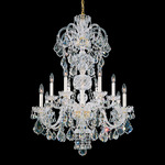 Olde World Chandelier - Polished Silver / Heritage Crystal