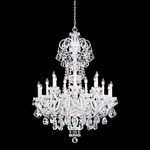 Olde World Chandelier - Polished Silver / Heritage Crystal