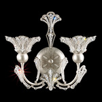 Rivendell Wall Sconce - Antique Silver  / Radiance Crystal