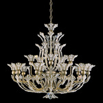 Rivendell Chandelier - Etruscan Gold / Radiance Crystal