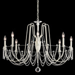 Esmery Chandelier - White / Optic Crystal