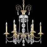 Helenia Chandelier - Heirloom Silver / Clear