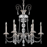 Helenia Chandelier - Antique Silver  / Clear