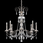 Helenia Chandelier - Antique Silver  / Clear