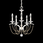 Priscilla Chandelier - White / Bronze Pearl